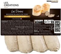 BOUDIN BLANC PORC A LA TRUFFE (novembre décembre + Pâques)