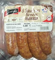 8 Saucisses fumées au bois de hêtre