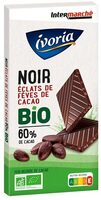 Tablette BIO dégustation - Chocolat noir aux éclats de fèves de cacao - 100g