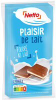 Tablette familiale Chocolat au lait fourrage au lait - 2x100g