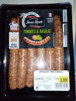 Saucisses pur porc tomates & basilic