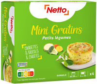 4 Mini gratins petits légumes 480g