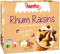 Cône rhum raisins (G) raisins macérés au rhum x6 - 120mL