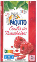 Coulis de framboises 50 g x4