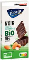 Tablette BIO dégustation - Chocolat noir aux éclats d'amandes caramélisées