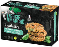 Galettes blé, épinards et emmental panées