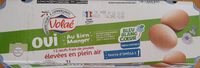Oeufs frais de poules élevées en plein air