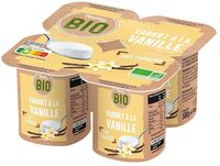 Yaourt étuvé bio vanille 4x125g