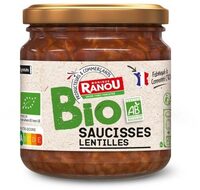 Saucisses aux lentilles Bio 340g