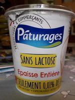Creme entière sans lactose