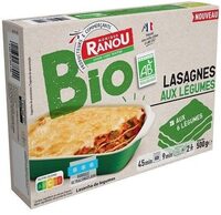 LASAGNES AUX LÉGUMES BIO 500g