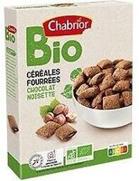 Céréales fourrées chocolat noisette bio
