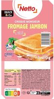 CROQUE MONSIEUR JAMBON FROMAGE passage 200g