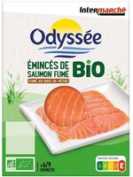Emincés de saumon fumé BIO - 6 à 9 tranches - 100 G =>