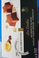 Étoiles glacées crème brûlée chocolat