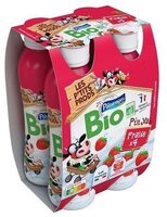 YAOURT A BOIRE FRAISE BIO 4 x 180 g