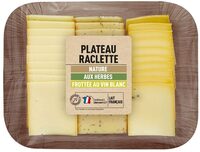 Assortiment raclette (nature, herbe, vin blanc) 600g