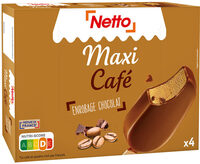 Maxi café (G) enrobage chocolat au lait x4 - 100mL