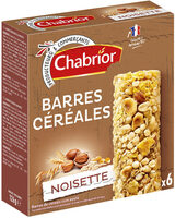 Barres de céréales aux noisettes x6 - 126g