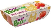 Pots fruits BIO Pomme Framboise- 6 mois - 2X120g