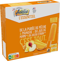 L'essentiel - bâtonnets 100% fruits pêche mangue