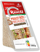 Sandwich club Duo - Poulet rôti Mayonnaise légère x2 - Pain complet - 145g