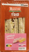 Trio Jambon emmental