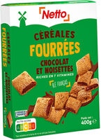 Céréales fourrées cacao noisette
