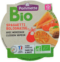 Assiette bio spaghetti bolognaise 230g - 12 mois
