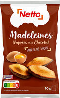 Madeleines coquille nappées de chocolat au lait X10 - 250g