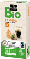 Capsules de café torréfié moulu bio d'éthiopie