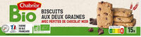 Biscuits aux deux graines avec pépites de chocolat noir BIO - 140g