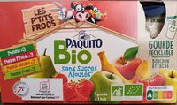 GOURDES Purée de fruits MULTIVARIETES (pommes, poires, fraises, bananes) SSA - BIO - 12 x 90 g - P'tits Prods