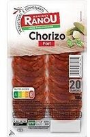 Chorizo tranche fort 20t 100g ranou
