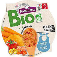 Assiette BIO Polenta saumon 250g - 15 mois