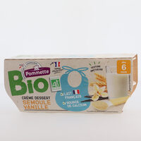Dessert lacté BIO semoule vanille - dès 6 mois