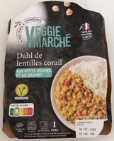 Dahl de lentilles de corail et riz basmati