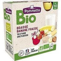 Gourde BIO Brassé banane fraise - 340g (4x85g) - 10 mois