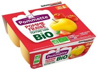 Quadrette pomme fraise SSA - 4x100g - 4 mois
