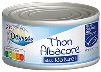 Thon albacore précuit au naturel MSC 200g 140g (1/4)