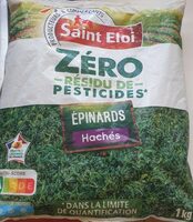 Épinards haché 0 résidus de pesticides