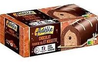 Bûche gourmande chocolat fleur de sel noisette