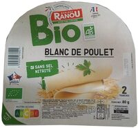Blanc de poulet bio 2tr 80g