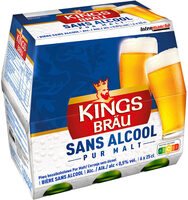 Bière sans alcool Alc. <0.5% vol. 6x25cl KINGSBRAU