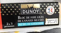 Bloc de foie gras de canard mi cuit