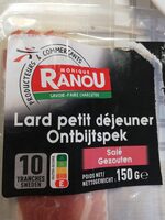 Ranou lard petit dej sale 150g