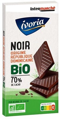 Tablette dégustation BIO - Chocolat noir pure origine République Dominicaine 70% - 100g