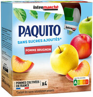 GOURDES Purée de fruits Pommes brugnons SSA - 4 x 90 g - Adulte