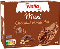 Maxi chocolat (G) enrobage chocolat - amandes x4 - 120mL