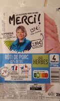 Rôti de porc aux herbes -25 % de sel